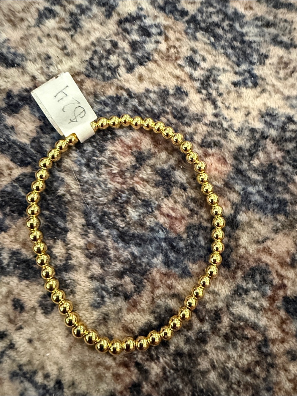 Gold Bead Stretch Bracelet - Women Jewelry